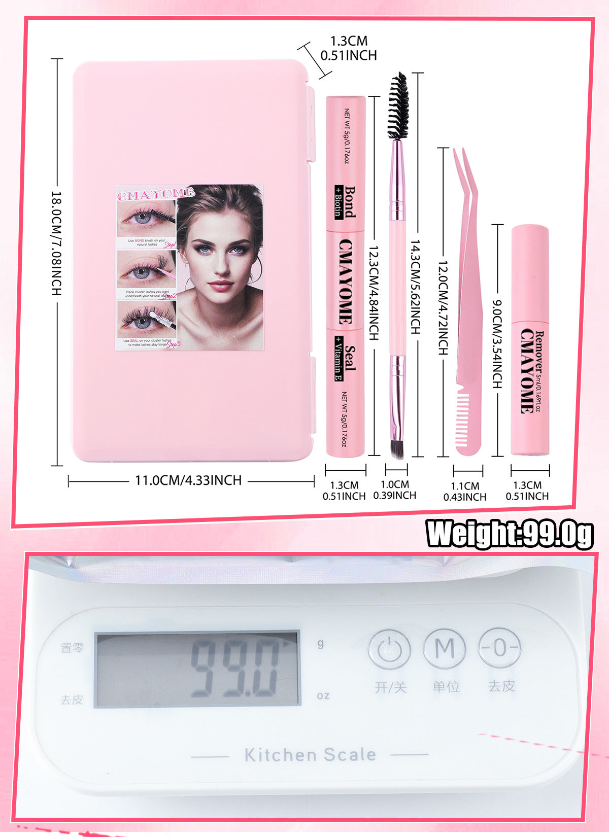 Kit Faux Cils DIY 640 Touffes